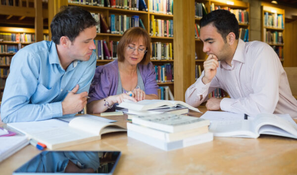 Students in Library